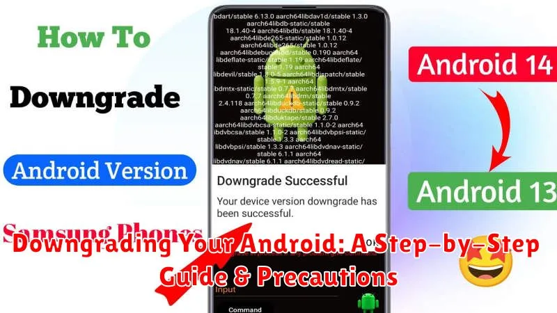 Downgrading Your Android: A Step-by-Step Guide & Precautions