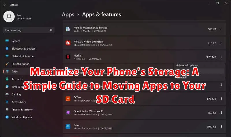 Maximize Your Phone's Storage: A Simple Guide to Moving Apps to Your SD Card