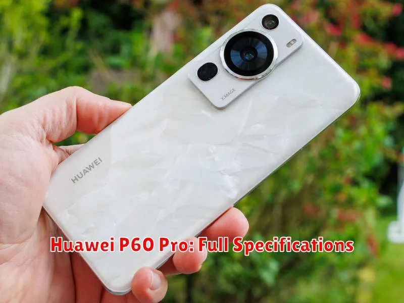 Huawei P60 Pro: Full Specifications