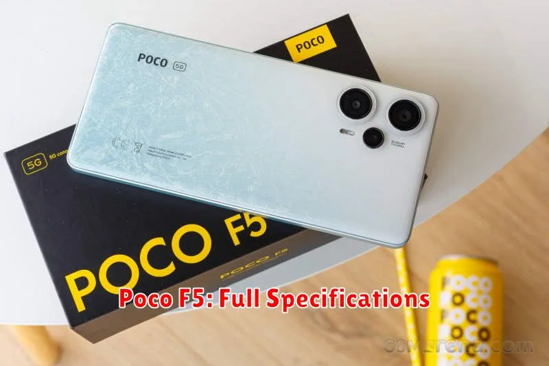 Poco F5: Full Specifications