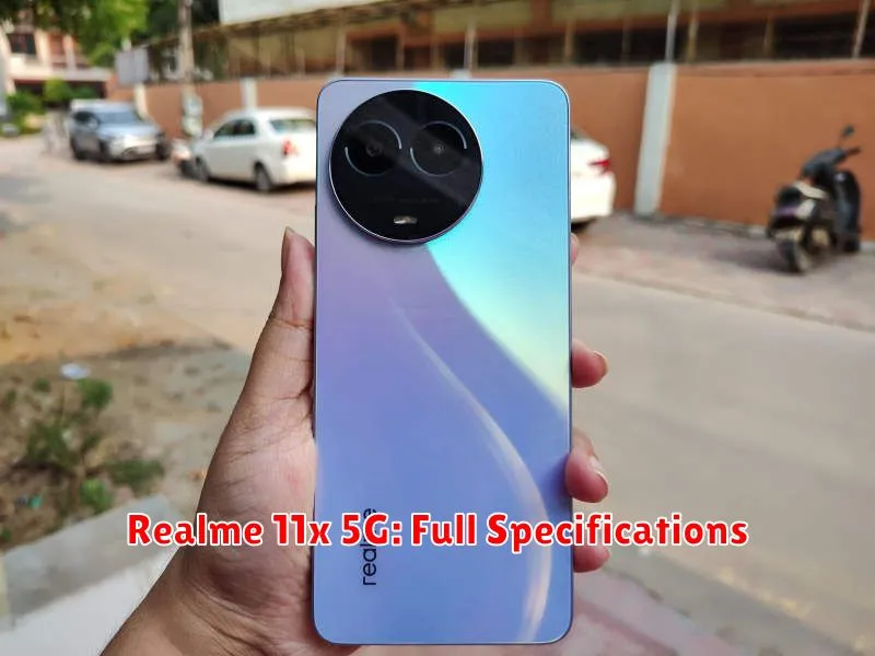 Realme 11x 5G: Full Specifications