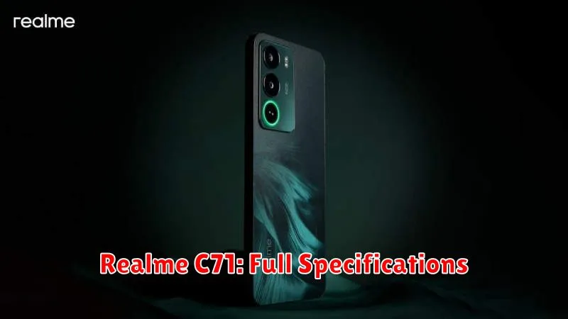 Realme C71: Full Specifications