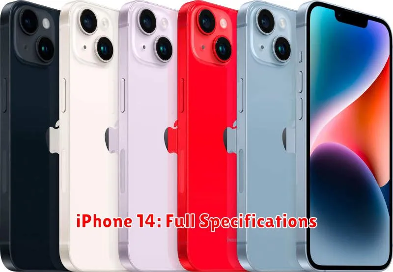iPhone 14: Full Specifications