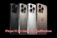 iPhone 16 Pro Max: Full Specifications